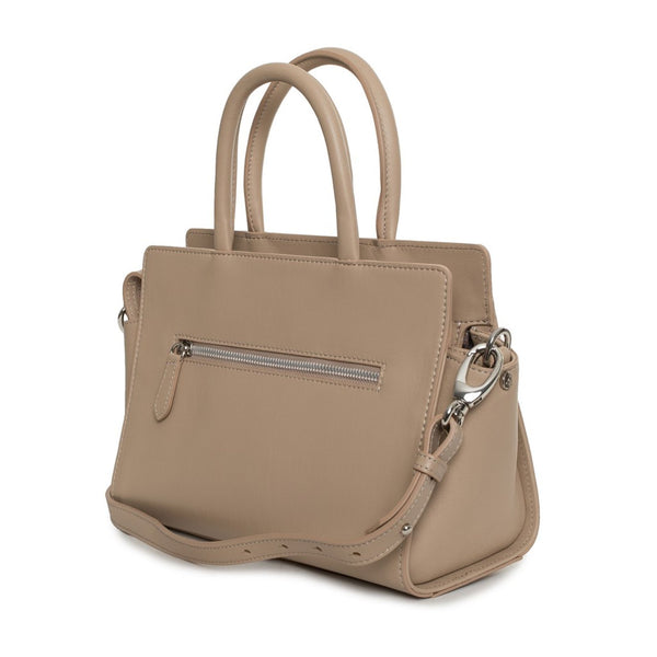 Lamarthe CT401 Borsa a Mano Pelle Donna Made in Italy Beige