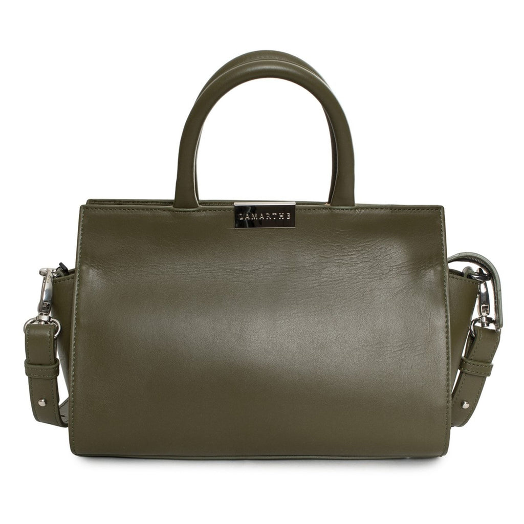 Lamarthe CT401-BIS Borsa a Mano Pelle Donna Verde
