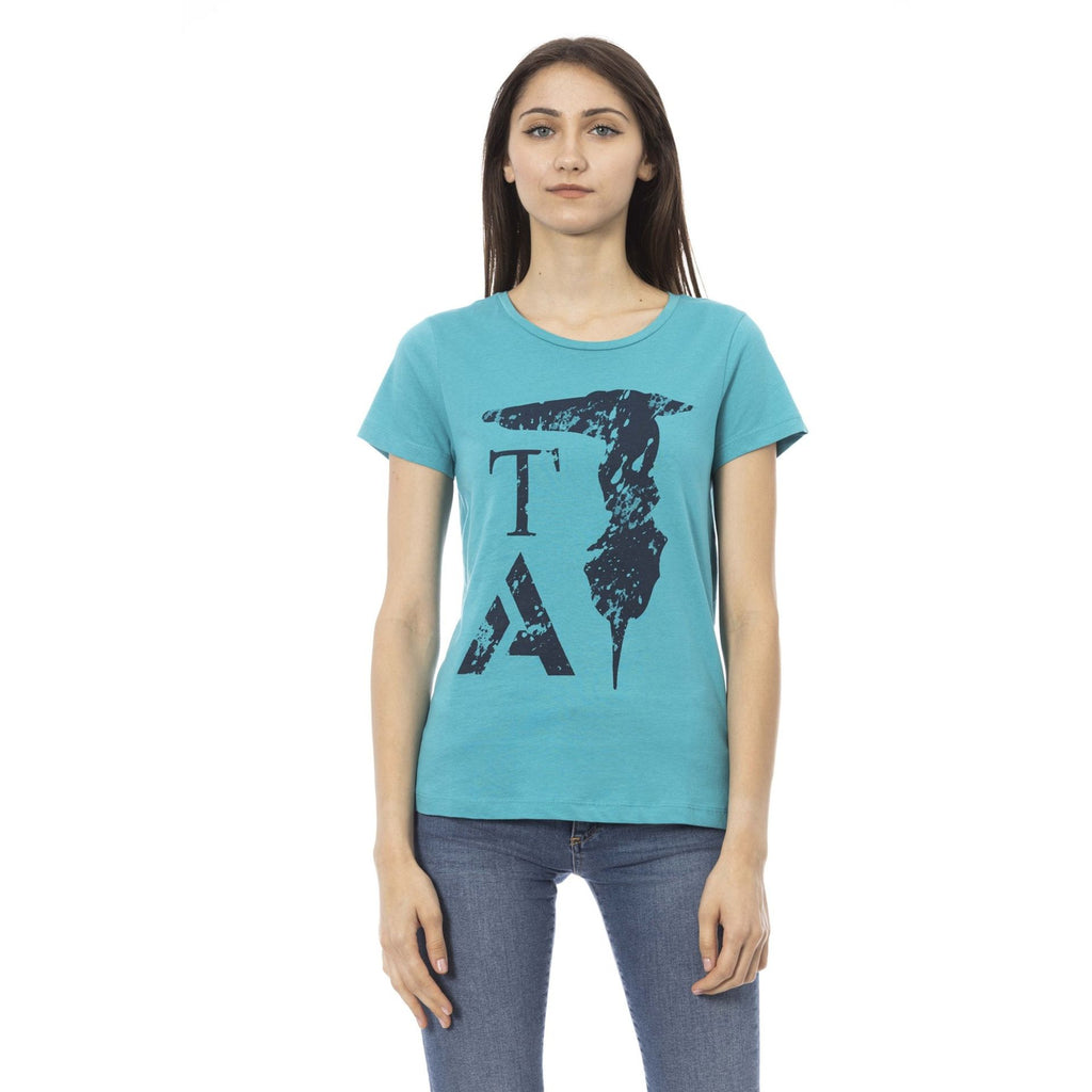 Trussardi Action 2BT03 T-shirt Maglietta Donna Turchese - BeFashion.it