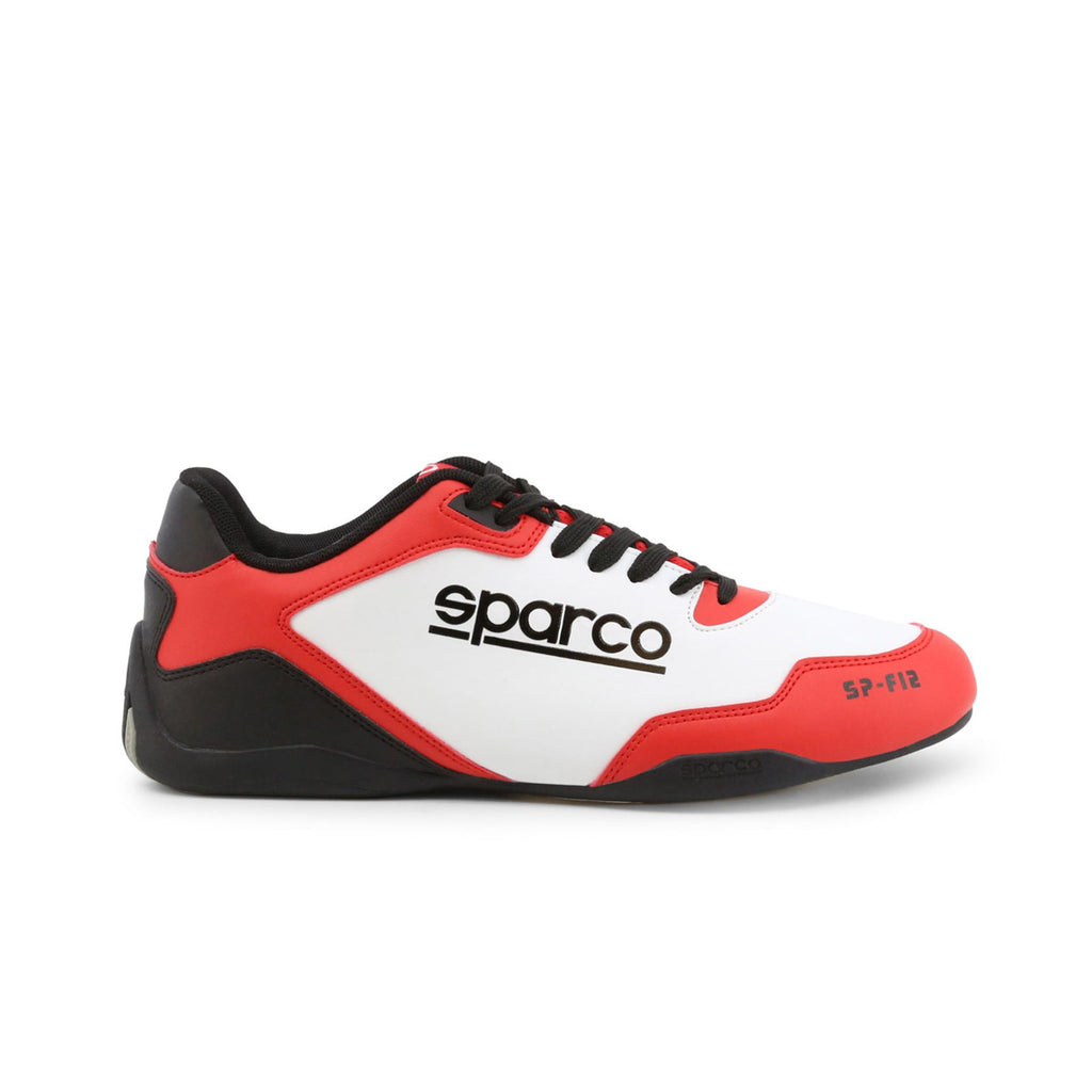 Sparco SP-F12 Sneakers Unisex Bianco Rosso Nero