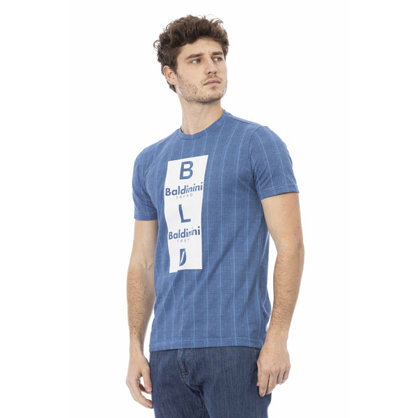 Baldinini Trend COMO TSU538 T-shirt Maglietta Uomo Azzurro