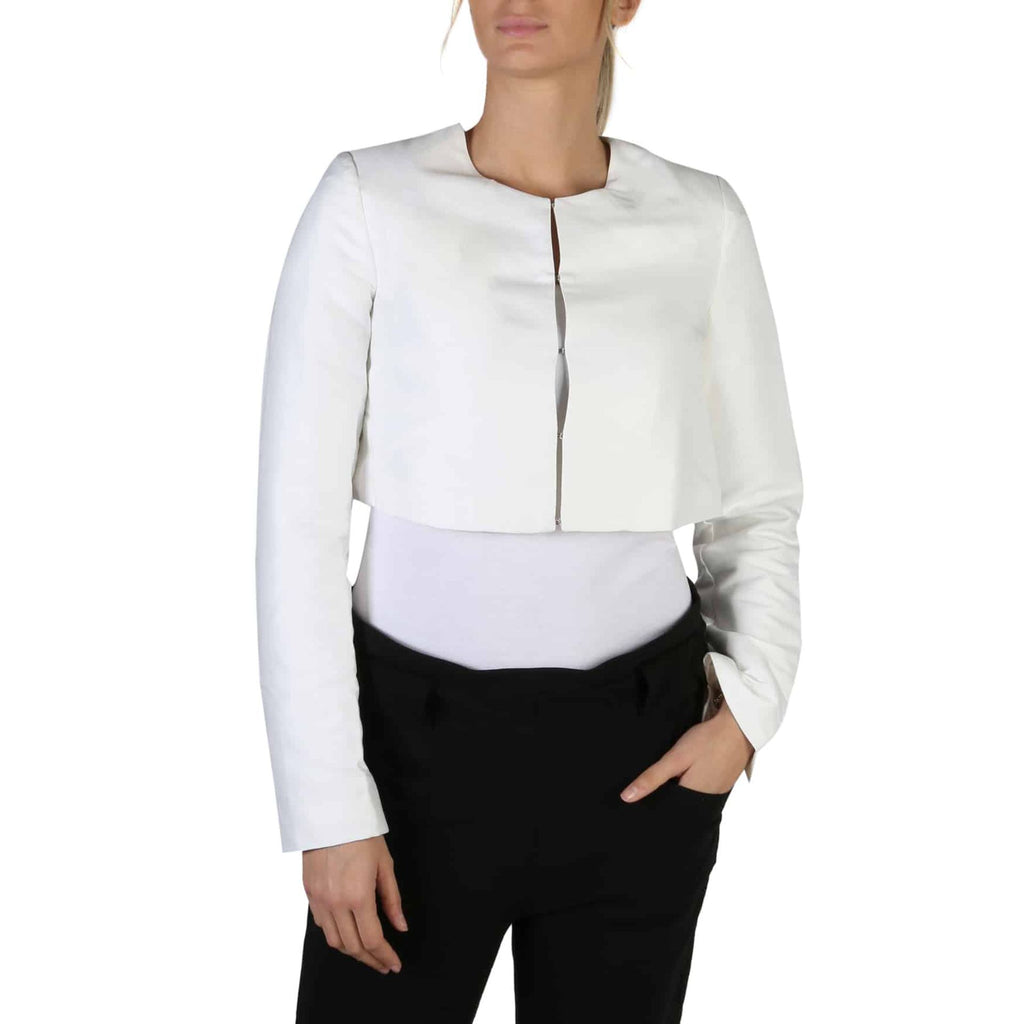 Guess W83N16 Giacca Classica Donna Bianco - BeFashion.it