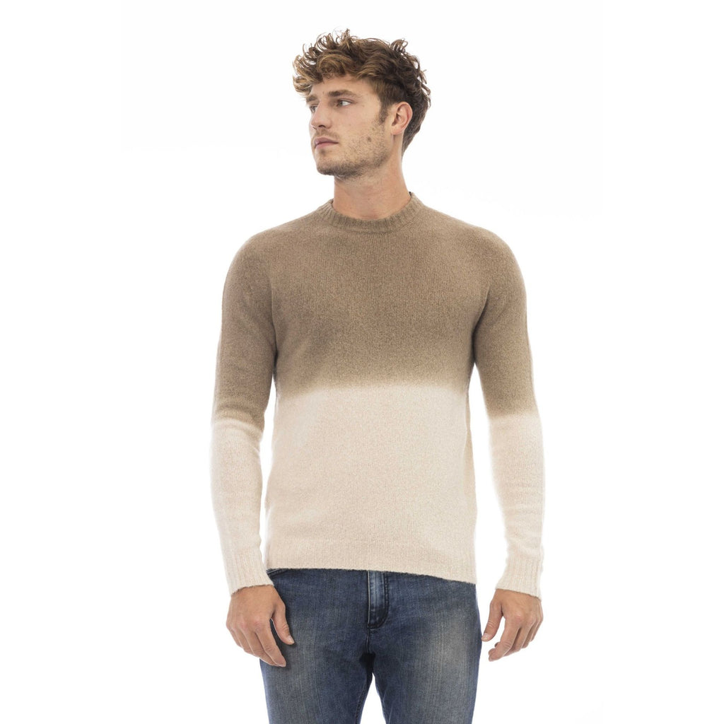 Alpha Studio AU7073C Maglia Uomo Made in Italy Marrone - BeFashion.it