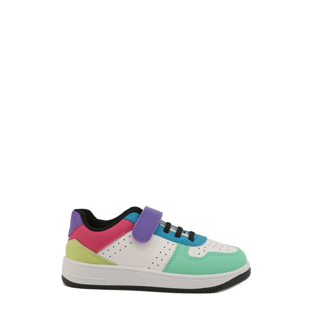 Shone 002-002 Scarpe Sneakers Bambina Bimba Bianco Giallo Viola - BeFashion.it