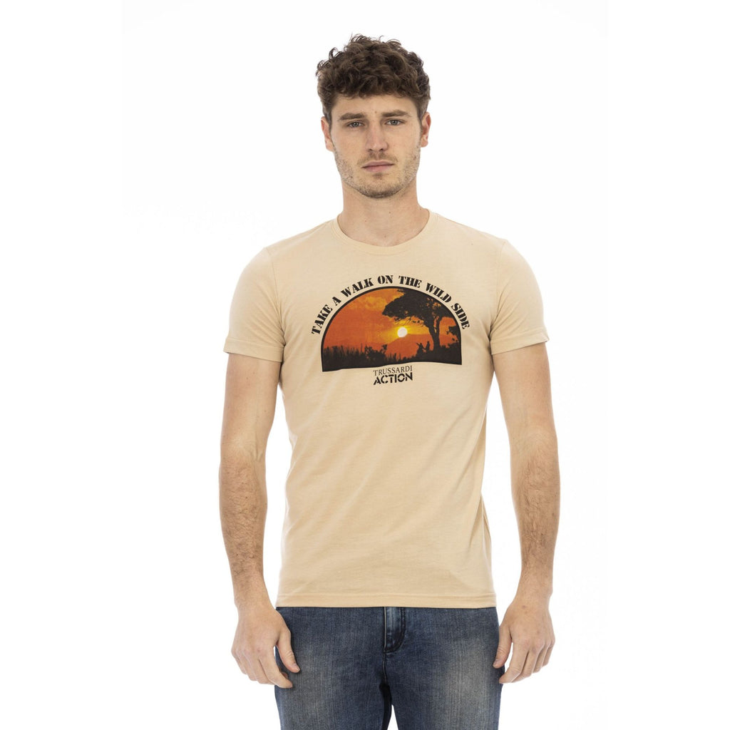 Trussardi Action 2AT03B T-shirt Maglietta Uomo Beige