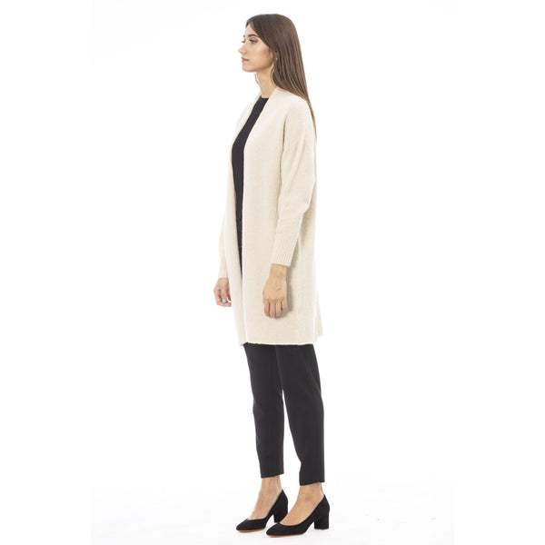 Alpha Studio AD8252EE Maglia Maglione Donna Made in Italy Latte - BeFashion.it