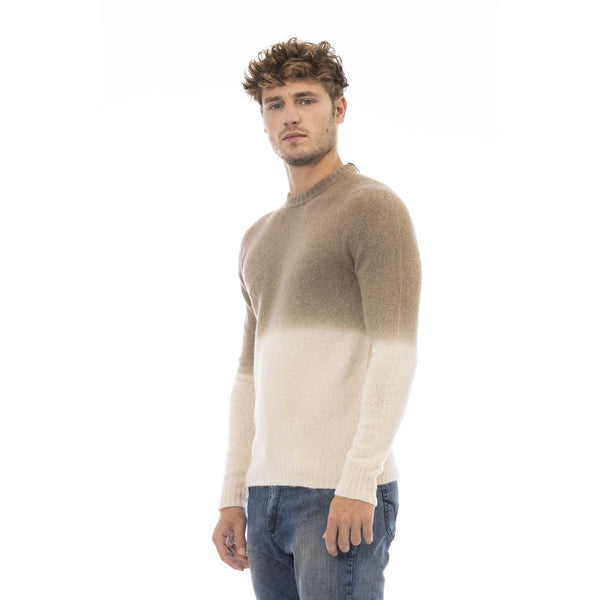 Alpha Studio AU7073C Maglia Uomo Made in Italy Marrone