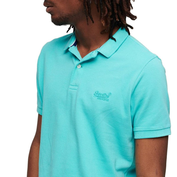 Superdry M1110345A Polo Uomo Celeste