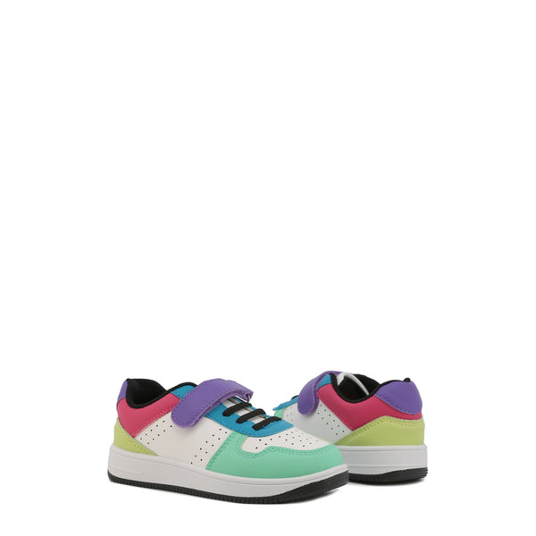 Shone 002-002 Scarpe Sneakers Bambina Bimba Bianco Giallo Viola - BeFashion.it