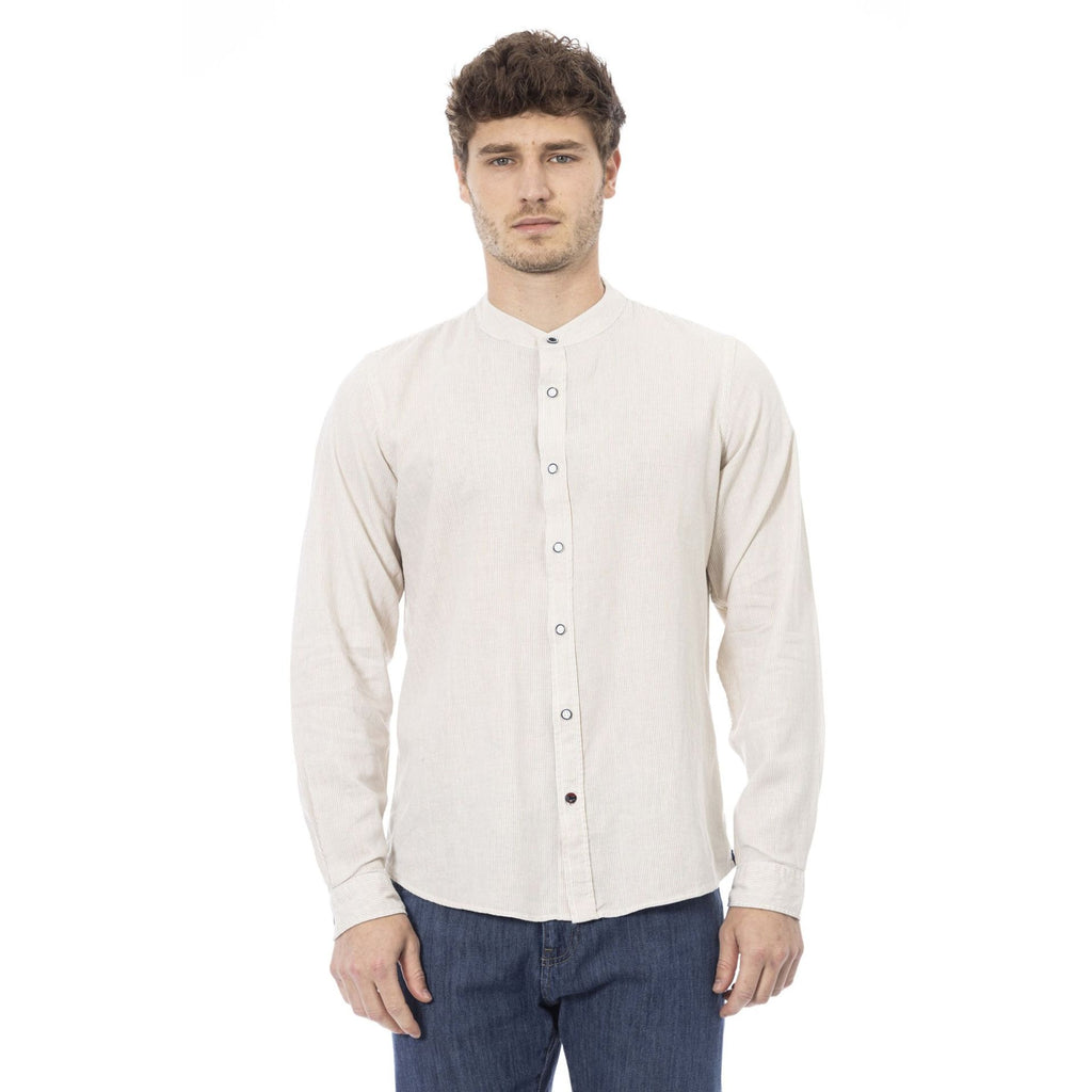 Baldinini Trend LIVORNO SLE2CM0436U Camicia Uomo Made in Italy Bianco - BeFashion.it