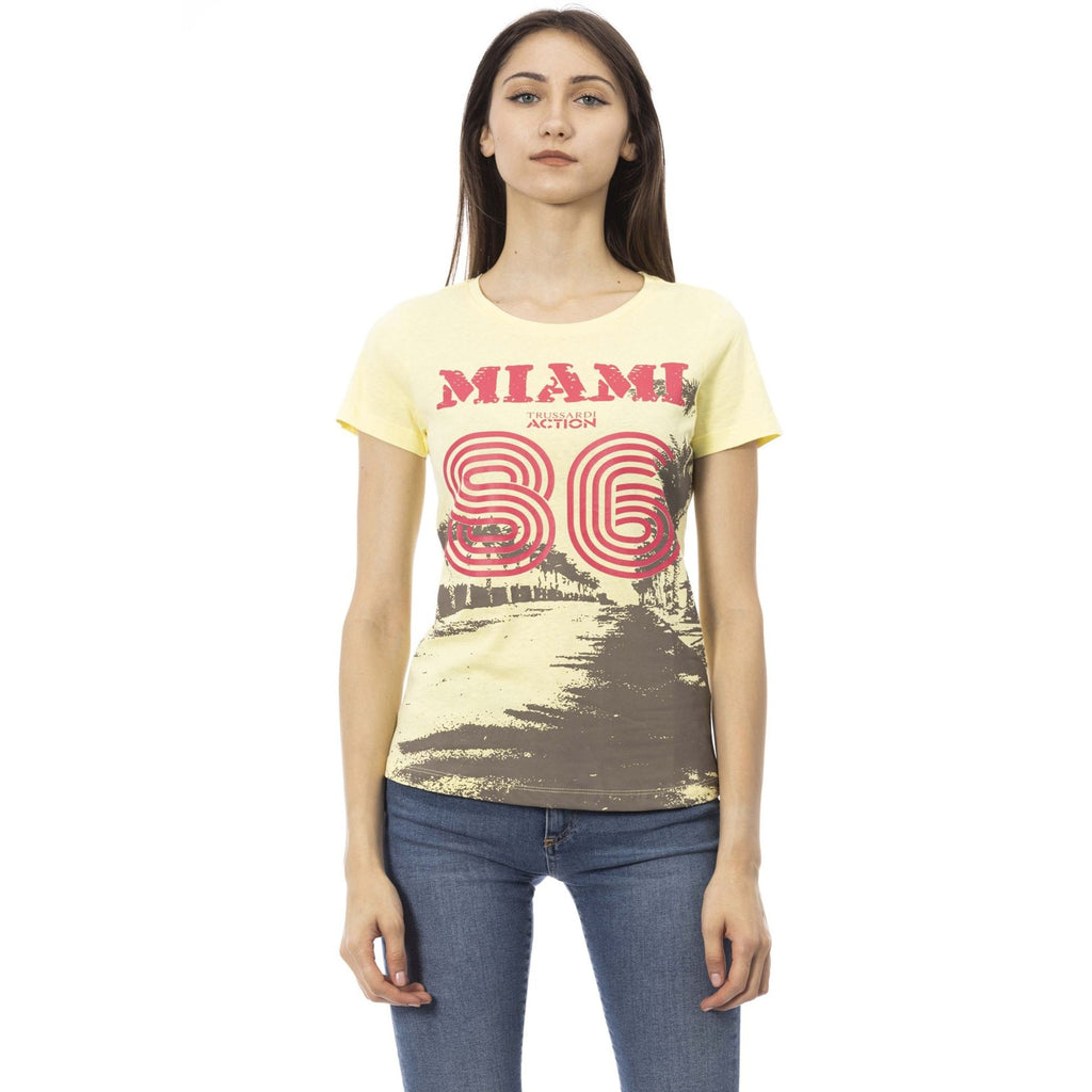 Trussardi Action 2BT11 T-shirt Maglietta Donna Giallo