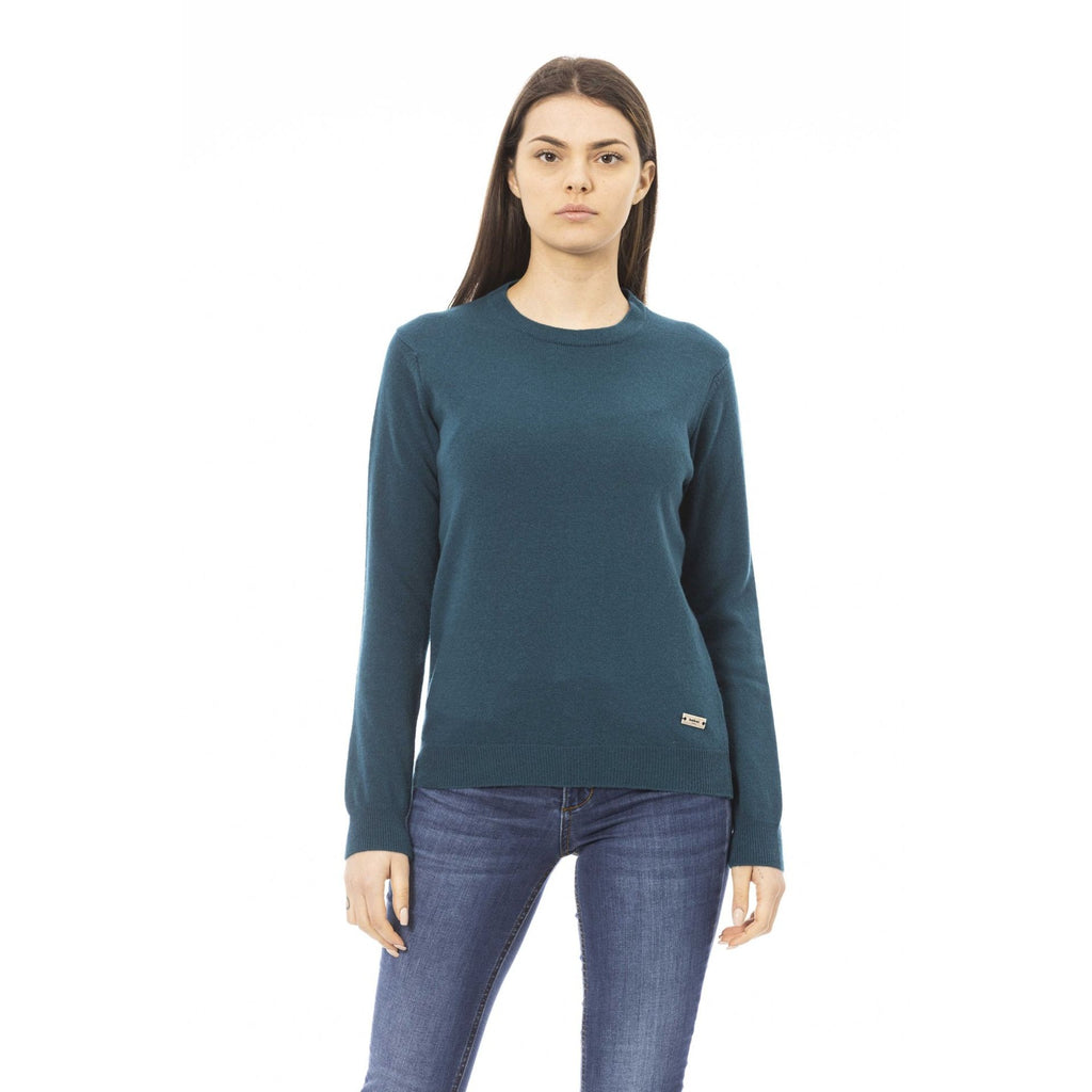 Baldinini Trend GENOVA GC8019 Maglia Donna Made in Italy Verde Ottanio