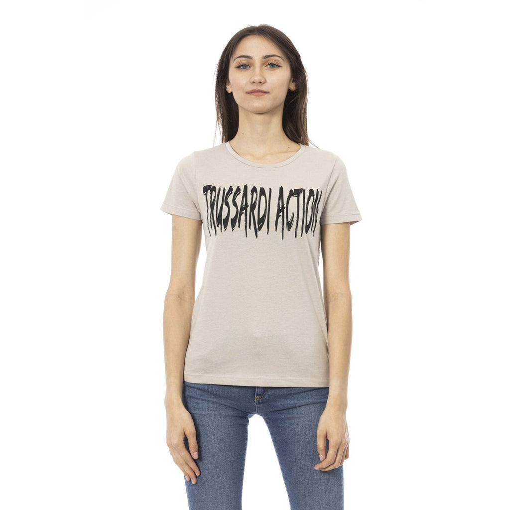 Trussardi Action 2BT01 T-shirt Maglietta Donna Sabbia - BeFashion.it