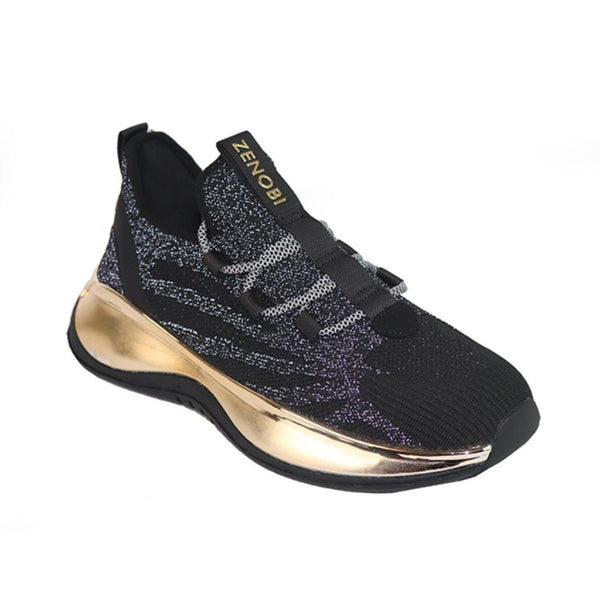 Zenobi INT-ZE042998 Scarpe Sneakers Uomo Nero Oro - BeFashion.it