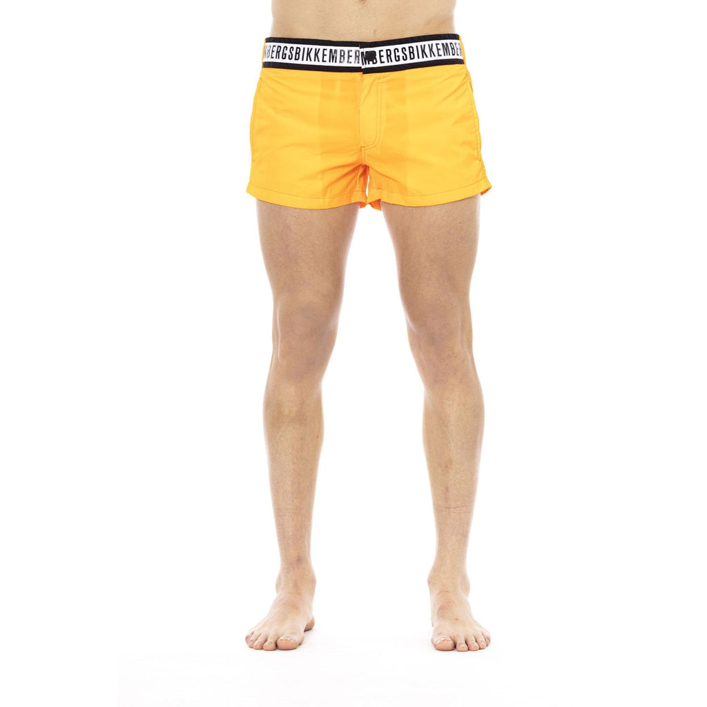 Bikkembergs Beachwear BKK1MBX01 Costume da Bagno Boxer Pantaloncini Uomo Arancione