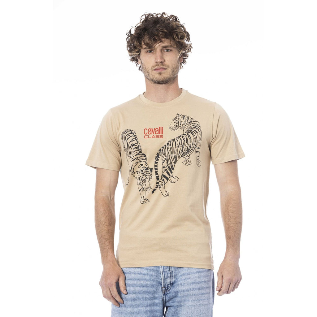 Cavalli Class QXT62YJD060 T-shirt Maglietta Uomo Marrone - BeFashion.it