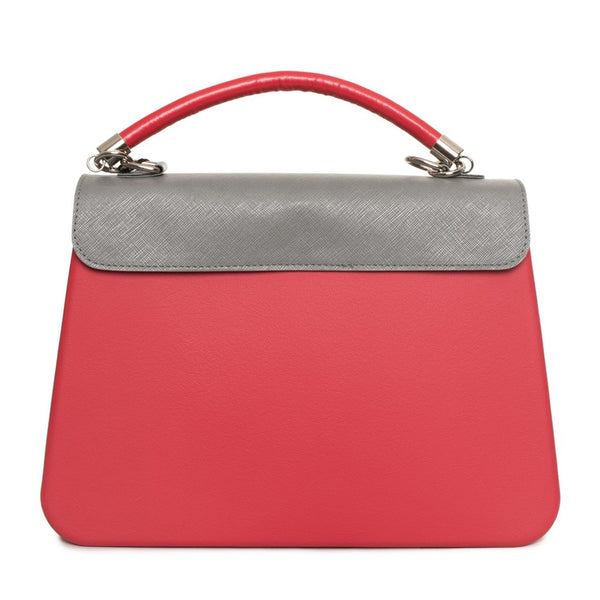 O bag COMP24ST-MIS47 Borsa a Mano Donna Rosso Grigio