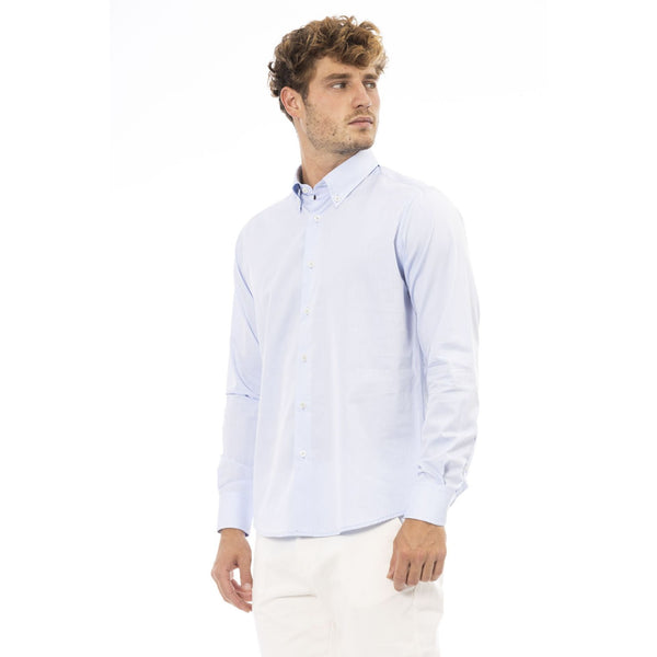 Baldinini Trend REGAL 155 Camicia Uomo Made in Italy Celeste - BeFashion.it