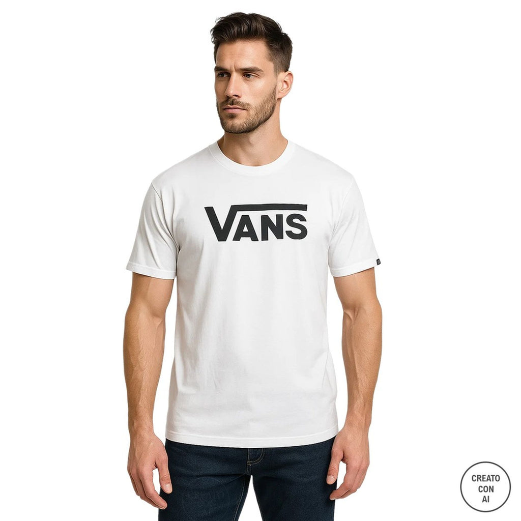 Vans VN000GGGYB21 T-shirt Maglietta Uomo Bianco