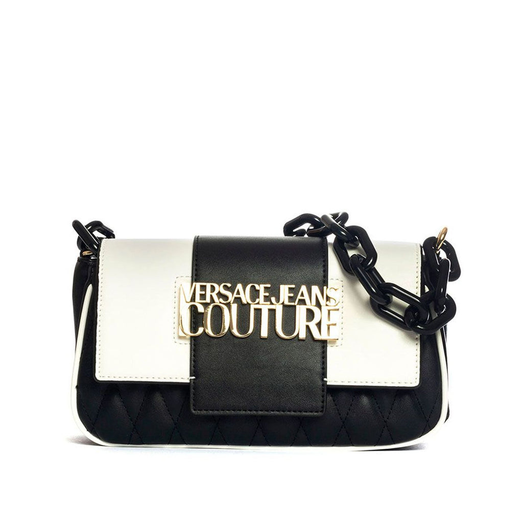 Versace Jeans 75VA4BB1ZS805 Borsa a Spalla Donna Nero Bianco