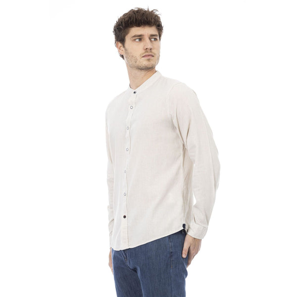 Baldinini Trend LIVORNO SLE2CM0436U Camicia Uomo Made in Italy Bianco - BeFashion.it