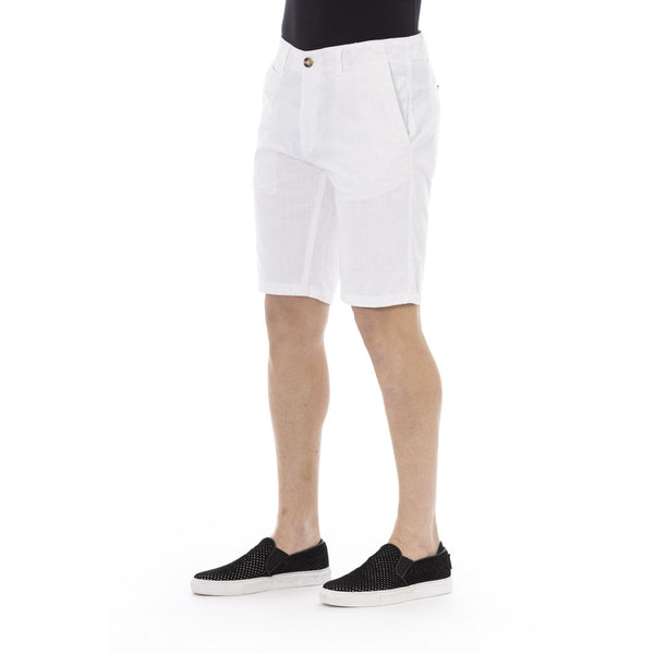 Baldinini Trend LIVORNO PTE3BR001656U Pantaloni Corti Pantaloncini Bermuda Uomo Bianco