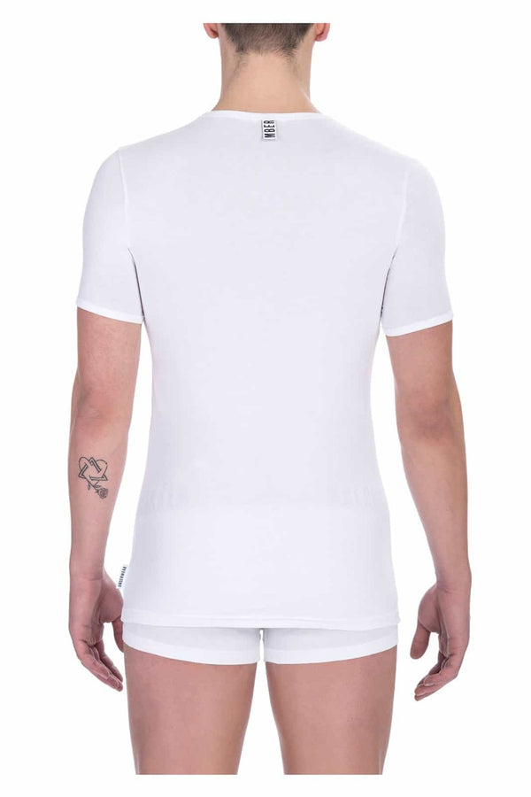 Bikkembergs BKK1UTS01BI T-shirt Maglietta Intima Uomo Bipack 2 Pezzi Bianco - BeFashion.it