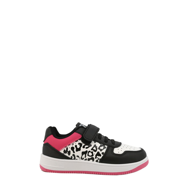 Shone 002-002 Sneakers Bambina Bimba Bianco Nero Fucsia