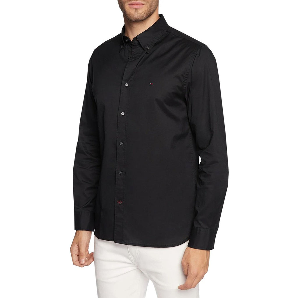 Tommy Hilfiger MW0MW25035 Camicia Uomo Nero