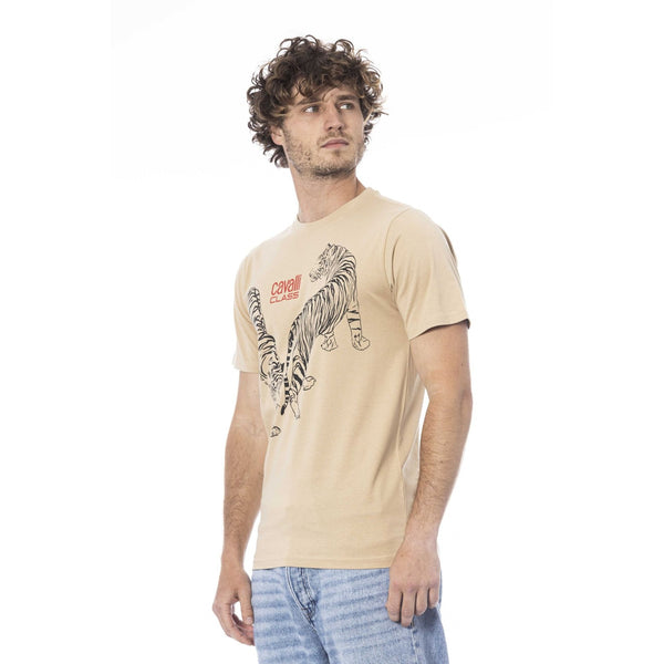 Cavalli Class QXT62YJD060 T-shirt Maglietta Uomo Marrone