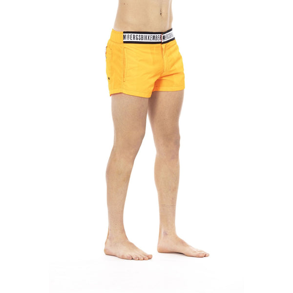 Bikkembergs Beachwear BKK1MBX01 Costume da Bagno Boxer Pantaloncini Uomo Arancione