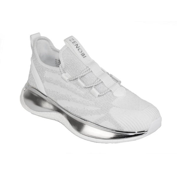 Zenobi INT-ZE042901 Scarpe Sneakers Uomo Bianco Argento - BeFashion.it