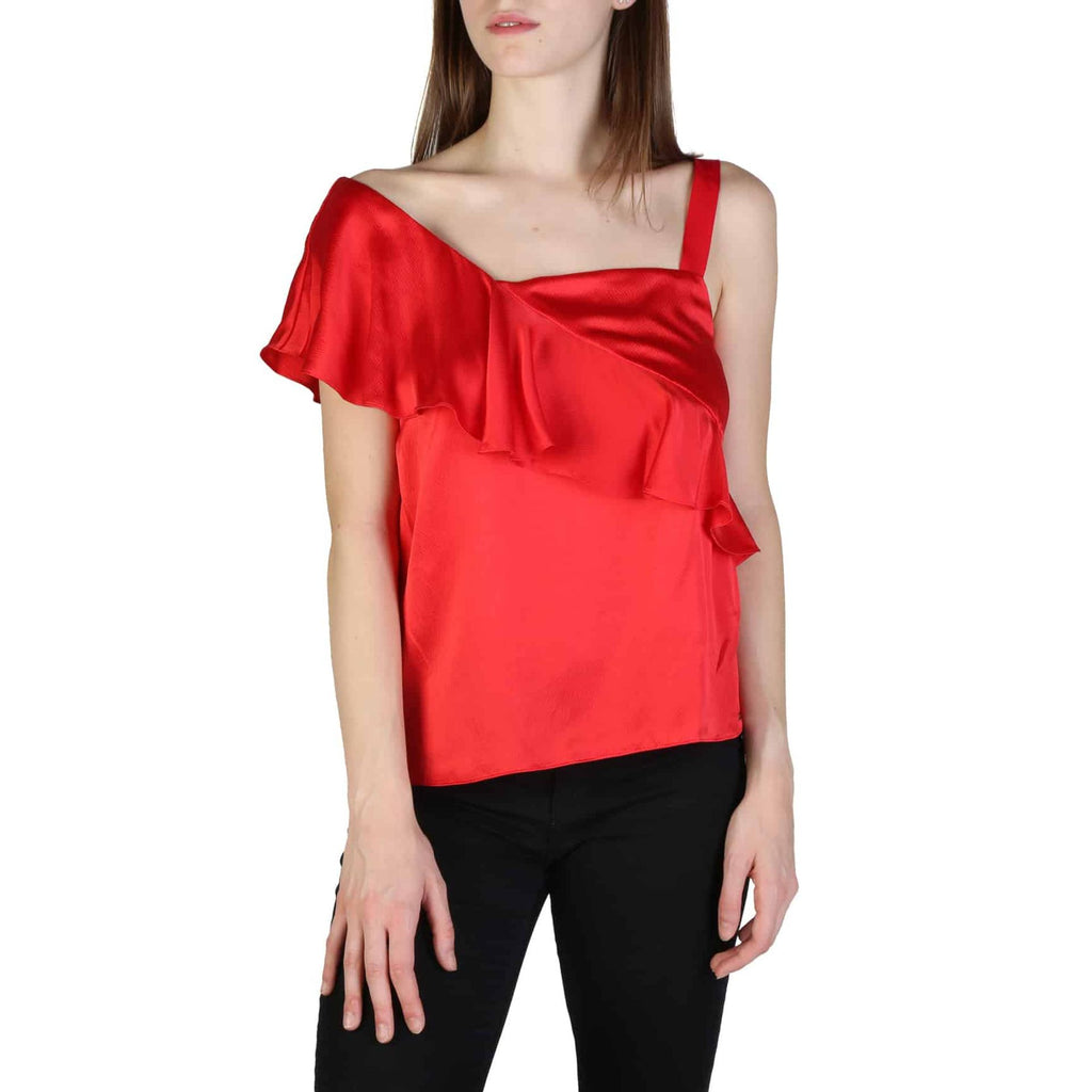 Armani Exchange T3ZYH35YNBTZ1429 Top Donna Seta Rosso - BeFashion.it