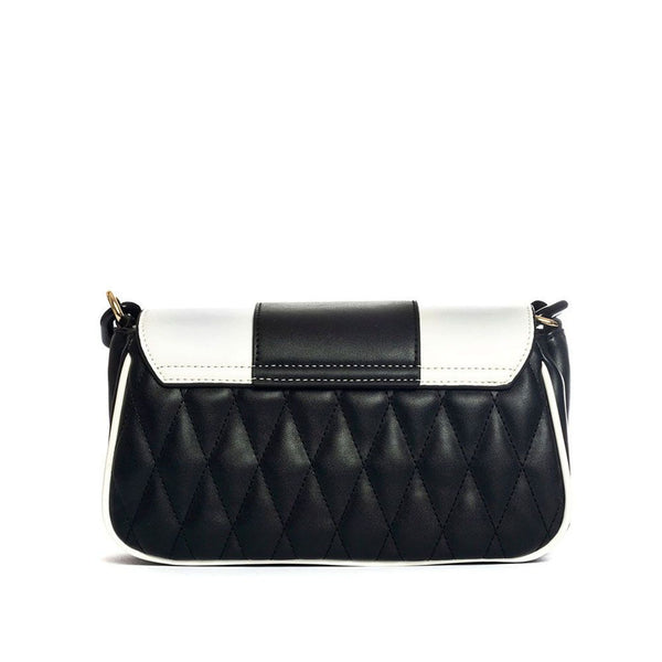 Versace Jeans 75VA4BB1ZS805 Borsa a Spalla Donna Nero Bianco
